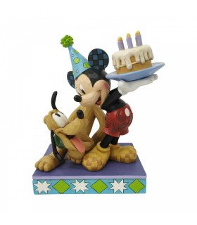 Disney Tradition - Mickey et Pluto anniversaire - Figurine 16cm