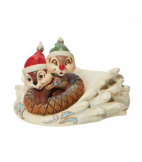 Disney Tradition - Tic et Tac font de la luge - Figurine 6cm