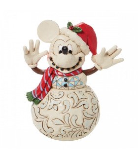 Disney Tradition - Mickey bonhomme de neige White Woodland - Figurine 17cm