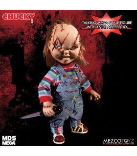 CHUCKY - Jeu d'enfant - poupée parlante Good Guys Chucky Cicatrices (Child´s Play) 38 CM