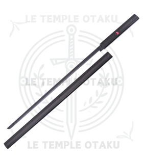 Naruto - Katana Décoratif en Bambou Noir de Sasuke Uchiha - 102 cm