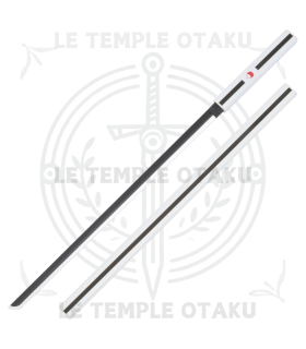 Naruto - Katana Décoratif en Bambou Blanc de Sasuke Uchiha - 102 cm