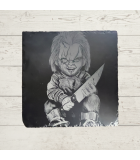 Gravure Sur Ardoise Chucky 20X20 Cm