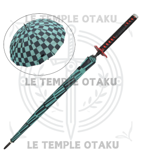 Katana Parapluie épée Tanjiro Kamado avec Poignée - Sabre Demon Slayer Kimetsu no Yaiba Sword