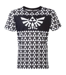 THE LEGEND OF ZELDA - TRIFORCE CHECKER - T-SHIRT HOMME