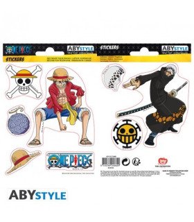 ONE PIECE - LUFFY & LAW - STICKERS - 16X11CM/ 2 PLANCHES