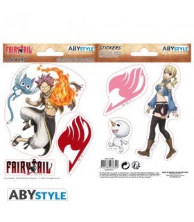 FAIRY TAIL - NATSU & LUCY - STICKERS - 16X11CM/ 2 PLANCHES