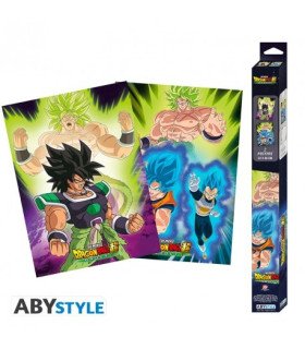 DRAGON BALL - BROLY - SET 2 CHIBI POSTERS 52X38