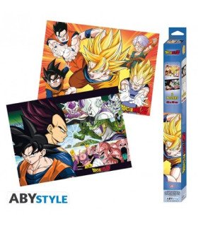 DRAGON BALL - SAIYANS  - SET 2 CHIBI POSTERS 52X38