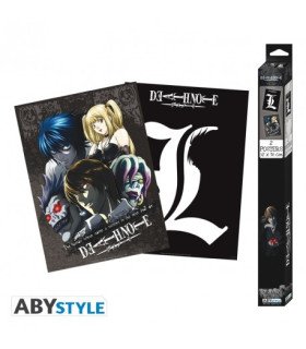 DEATH NOTE - L & GROUPE - SET 2 CHIBI POSTERS - 52X38