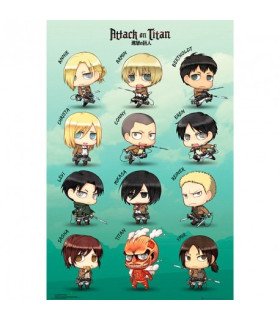 ATTACK ON TITAN - CHIBI CHARACTERS - POSTER 91.5X61