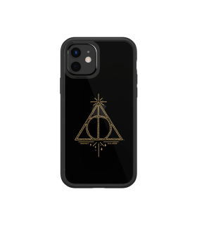 Harry Potter - iPhone 12/12 Pro - Coque RhinoShield - Reliques de la Mort - Doré