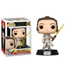 STAR WARS - FIGURINE POP N° 432 - REY YELLOW SABER