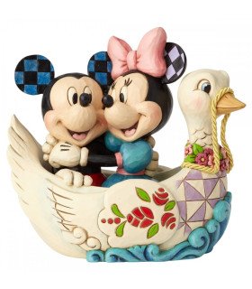 DISNEY TRADITION - MICKEY ET MINNIE CYGNE - FIGURINE 14,6 CM