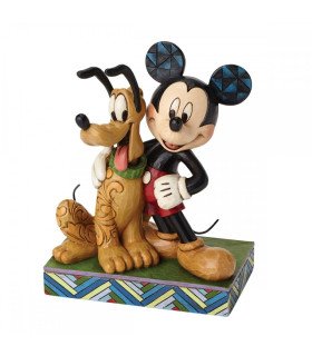 DISNEY TRADITION - Mickey et Pluto - FIGURINE 15,2 CM