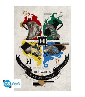 HARRY POTTER - Emblème Animaux - POSTER 91.5X61