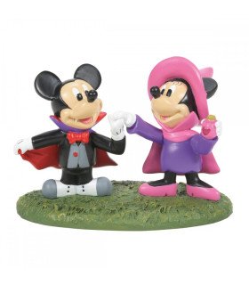 Disney Village - Figurine Mickey et Minnie en costume d'Halloween